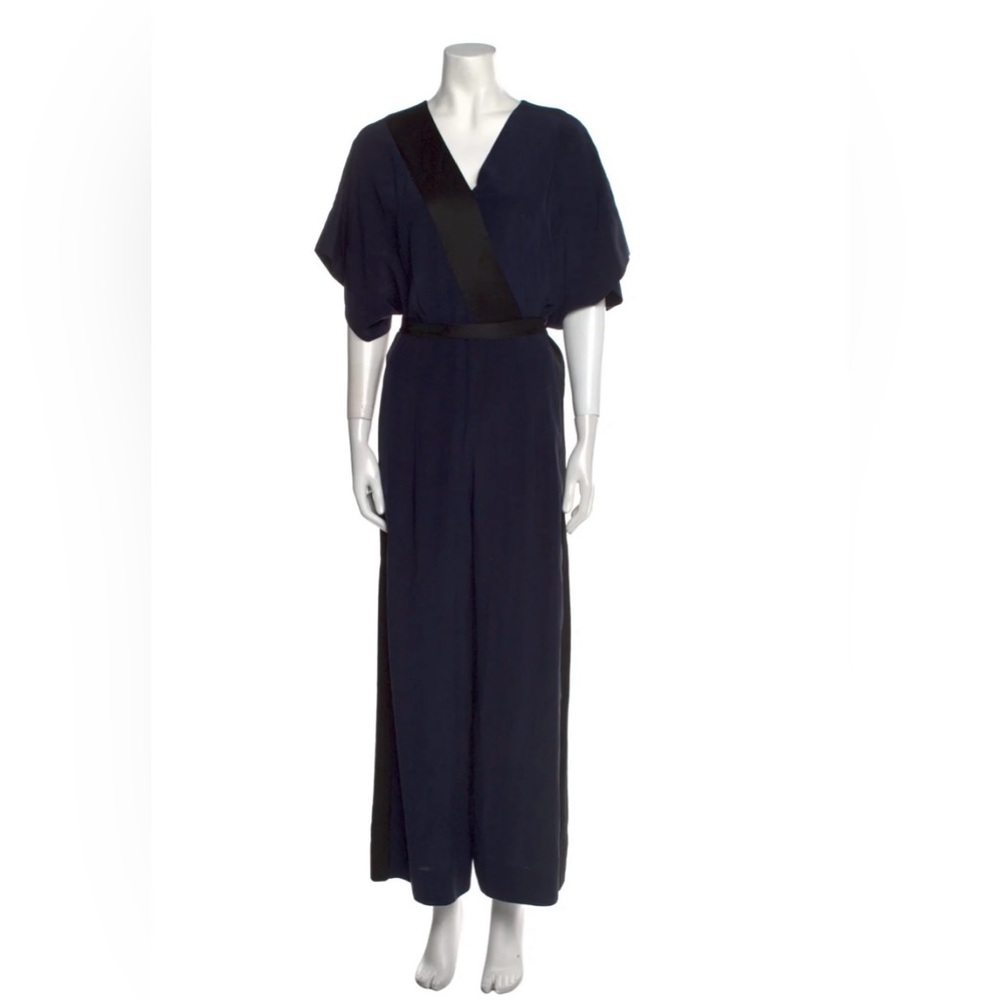 Diane Von Furstenburg Elegant Navy Jumpsuit